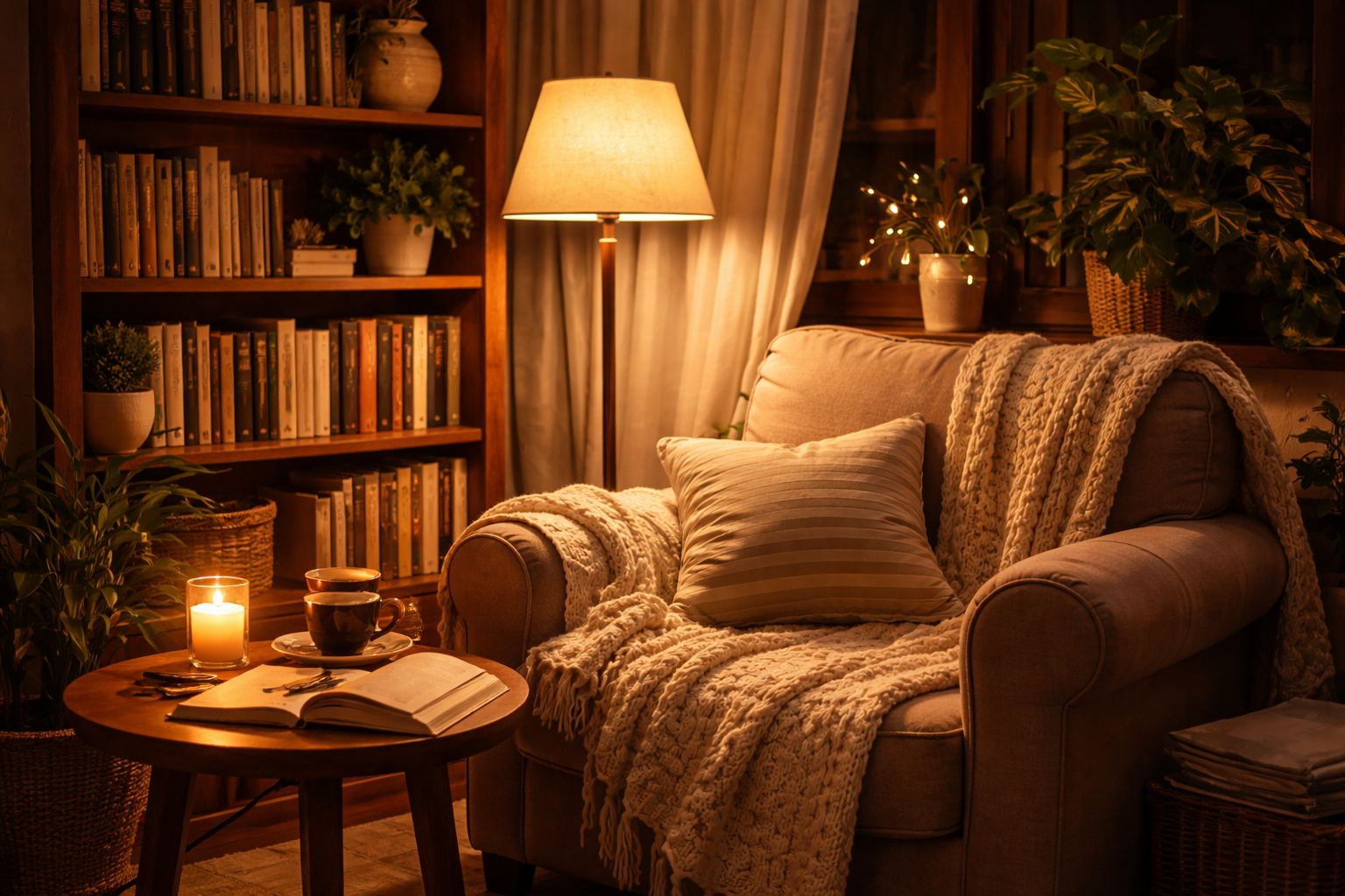 Rahat kitap köşesi